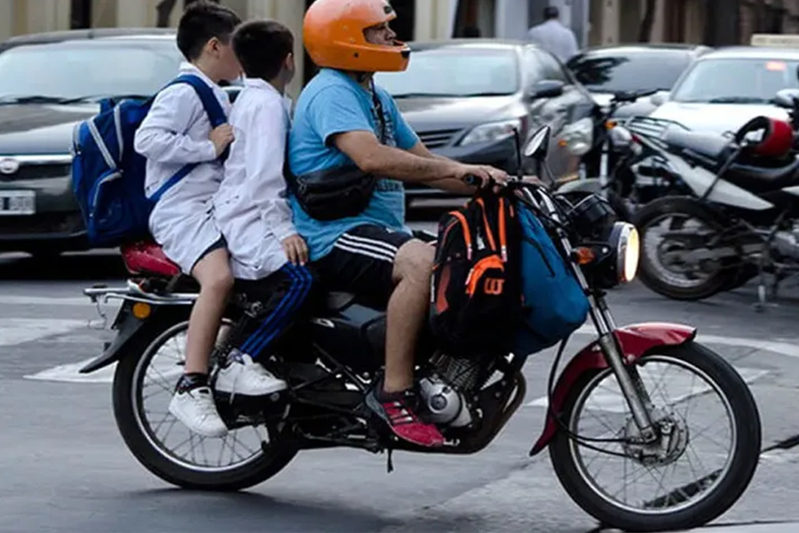 El 82% de los chicos que viajan en una moto no utiliza casco