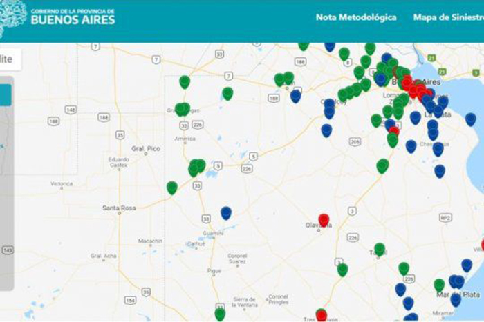 Un Mapa Interactivo destaca las zonas más“calientes” del tránsito bonaerense