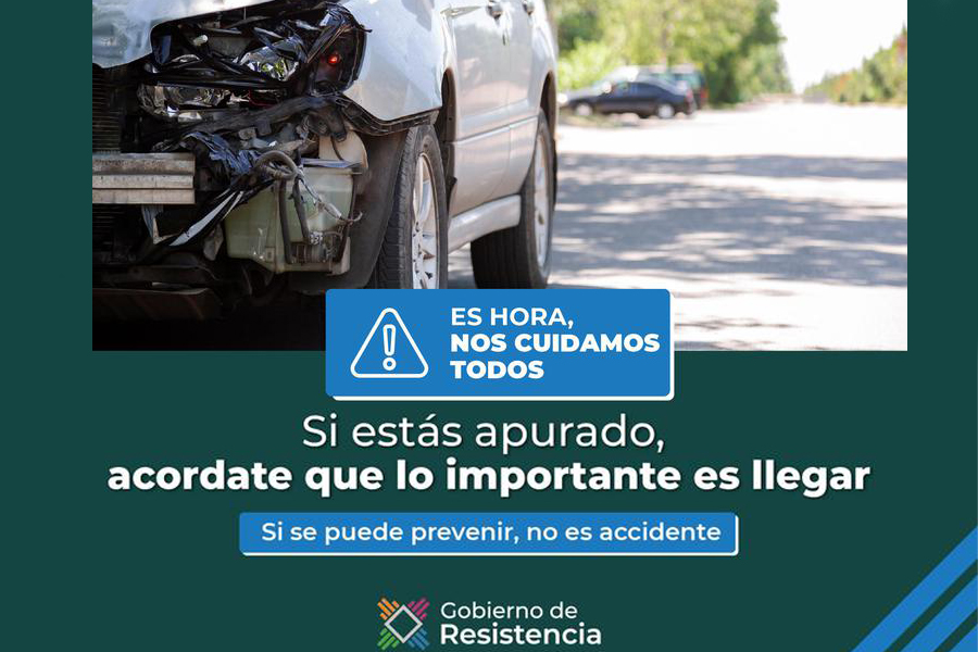 Campaña municipal de seguridad vial en Resistencia