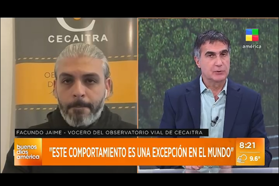 El comportamiento de los peatones, Facundo Jaime - Vocero del observatorio vial de ceaitra