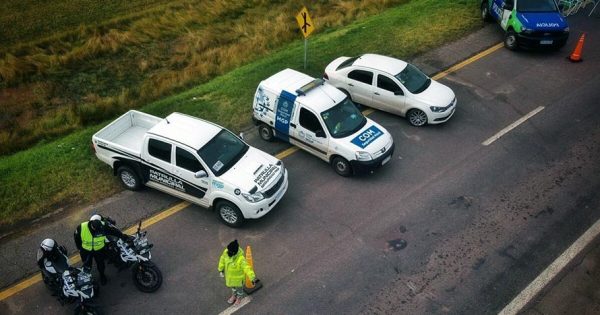 Retenes en corredor vial atlántico y Ruta 2 hacia Mardel