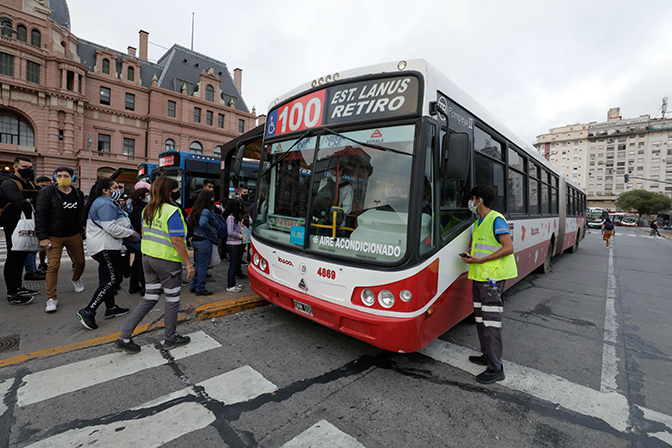 Aplican un operativo de control especial en el transporte público en el regreso a clases presenciales