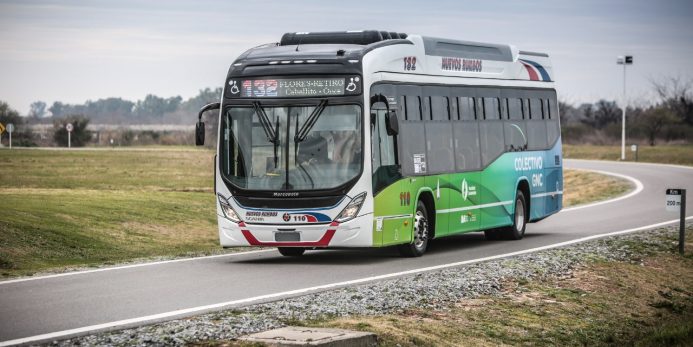 Colectivo Scania de la línea 132 propulsado 100 % a GNC