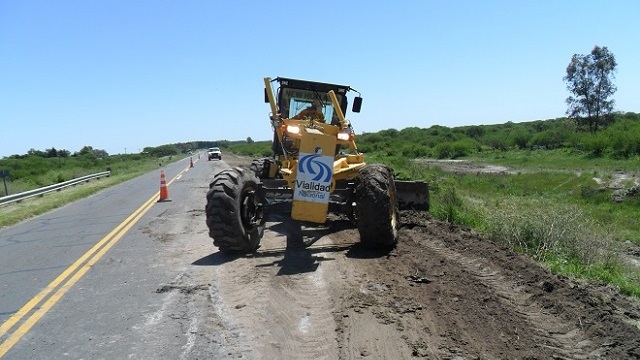 Repavimentan en Entre Ríos la ruta nacional 131